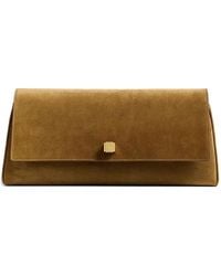 KHAITE - Audrey Suede Clutch Bag - Lyst