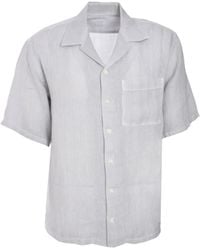 120% Lino - Chemise En Lin À Manches Courtes - Lyst