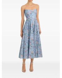 Markarian - Rousseau Floral-Lace Midi Dress - Lyst