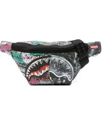 Sprayground - Split Cybershark Savvy Graffiti-Print Bag - Lyst