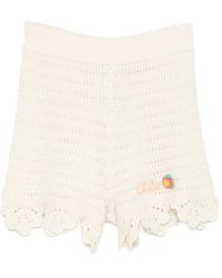 Chloé - Crochet Scalloped-Hem Shorts - Lyst