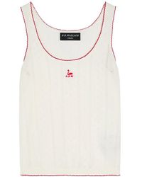 B.B. Wallace - Embroidered-Logo Tank Top - Lyst