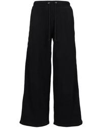 N. Hoolywood - Logo-Tape Wide-Leg Track Pants - Lyst
