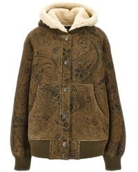 Etro - Paisley-Motif Shearling-Lined Jacket - Lyst