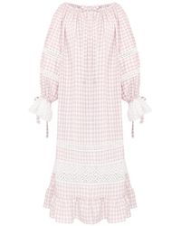 Sleeper - Romantica Maxikleid mit Vichy-Karo - Lyst