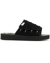 Suicoke - Logo Open-Toe Slides - Lyst