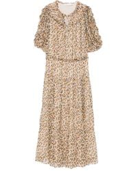 Ulla Johnson - Vestido midi con estampado floral - Lyst