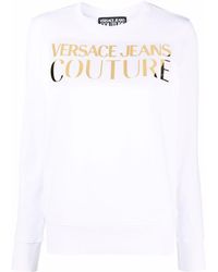 Versace - Logo Crew-neck Sweatshirt - Lyst