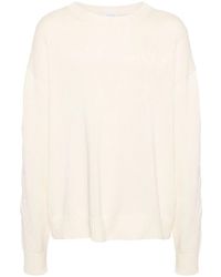 Off-White c/o Virgil Abloh - Crew-Neck Diagonal-Stripe Jumper - Lyst