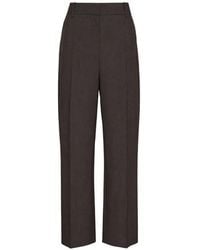Lee Mathews - Myles High-Waisted Wide-Leg Trousers - Lyst