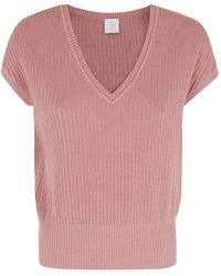 Eleventy - Sleeveless V-Neck Top - Lyst
