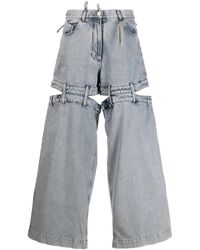 The Attico - Ashton カットアウト ワイドジーンズ - Lyst