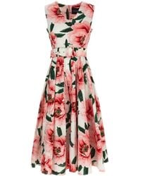 Samantha Sung - Abilia Floral Midi Dress - Lyst