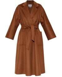Max Mara - Abrigo cruzado con cinturón - Lyst