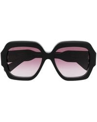 Chloé - Eckige Sonnenbrille im Oversized-Look - Lyst