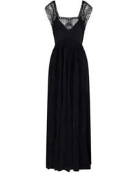 Mes Demoiselles - Inna Lace-Trim Tie-Waist Asymmetric Dress - Lyst