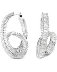 Swarovski - Matrix Crystal Hoop Earrings - Lyst