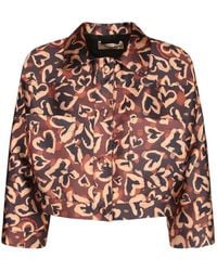 ALESSANDRO ENRIQUEZ - Heart-Print Cropped Jacket - Lyst