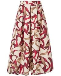 Lunatica Milano - Cascade Jacquard Pleated Midi Skirt - Lyst