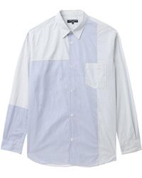 Comme des Garçons - Camisa a rayas con diseño colour block - Lyst