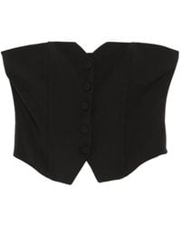 Imperial - Strapless Button-Up Top - Lyst