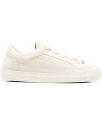 Santha - Contrast-Stitched Leather Sneakers - Lyst