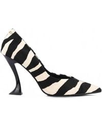 Lola Cruz - Eugenia Zebra-Print Pumps - Lyst