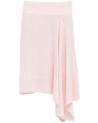 Jacquemus - Textured Knit Asymmetrical Mini Skirt - Lyst
