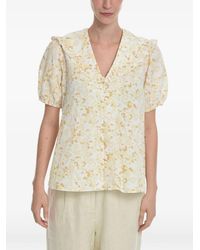 Samsøe & Samsøe - Ruffled Floral-Print Blouse - Lyst
