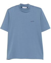 The Attico - Logo-Print High-Neck T-Shirt - Lyst