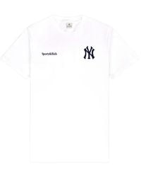 Sporty & Rich - Logo-Detail Crew-Neck T-Shirt - Lyst