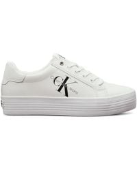Calvin Klein - Logo-Print Sneakers - Lyst