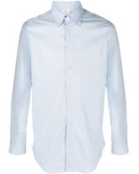 Etro - Buttoned-Down Collar Poplin Shirt - Lyst