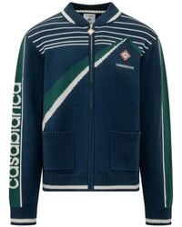 CASABLANCA - Pyramid Jacquard Wool Jacket - Lyst