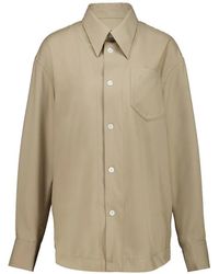 Ami Paris - Sharp-Collar Shirt - Lyst