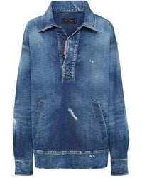 DSquared² - Camisa Con Efecto Envejecido - Lyst