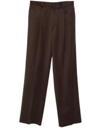 Lardini - Pleated Straight-Leg Trousers - Lyst
