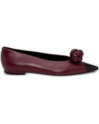 ROTATE BIRGER CHRISTENSEN - Knot-Appliqué Ballet Flats - Lyst