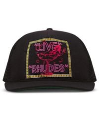 Rhude - Live Graphic-Print Trucker Hat - Lyst