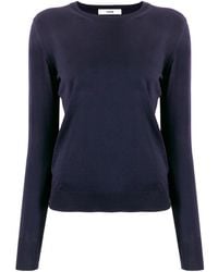 Roberto Collina - Top de punto con cuello redondo - Lyst