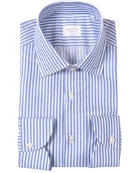 Xacus - Striped Cotton Shirt - Lyst