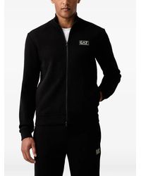EA7 - Logo-Patch Zip-Up Tracksuit - Lyst