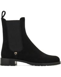 Ferragamo - Suede Chelsea Boots - Lyst