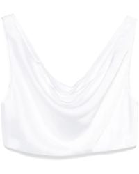 Norma Kamali - Maria Cropped Top - Lyst