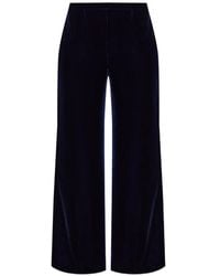 forte_forte - Velvet Wide-Leg Trousers - Lyst