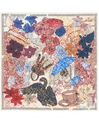 Bimba Y Lola - Sand Arabesque Print Scarf - Lyst