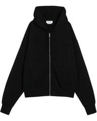 McQueen - Katoenen Hoodie Met Rits - Lyst