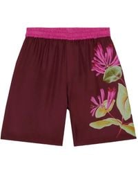 Pierre Louis Mascia - Floral-Print Elastic-Waist Shorts - Lyst