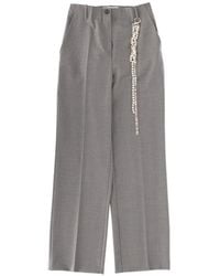 Circus Hotel - Embellished-Detail Trousers - Lyst