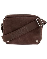 Loewe - Mittelgroße Pebble Kuriertasche mit Logo-Detail - Lyst